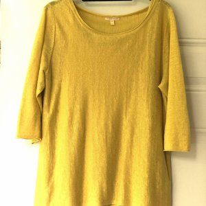 Eileen Fisher Yellow Tunic Top with Matching Cami